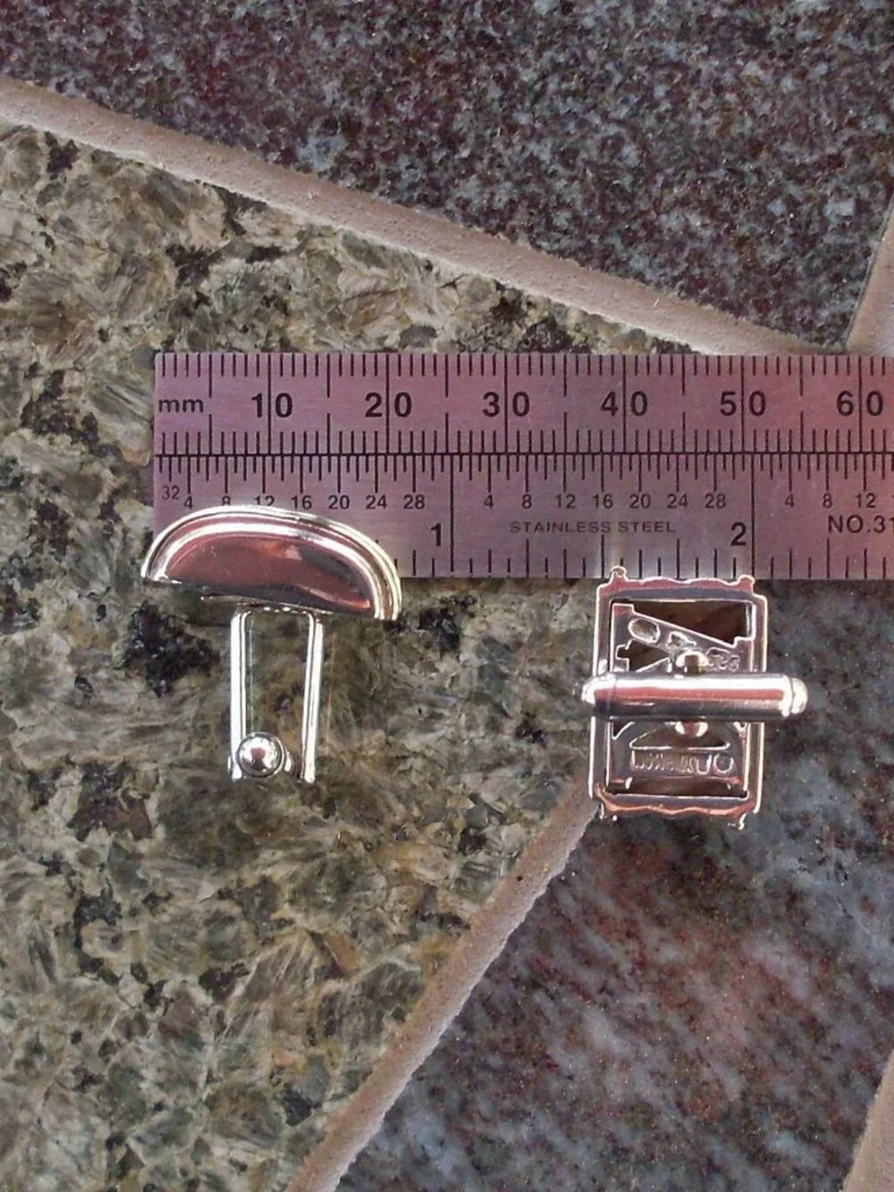 Retired David Yurman Cigar Band Cuff Links - 14K/925 - Gift Boxed